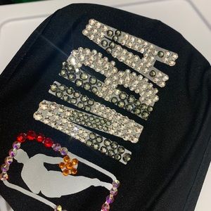 SOLD——All blinged out NBA Swarovski face mask